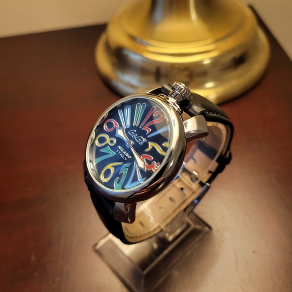 New Women's Black Rare 2025 GaGa Milano Luxurious Italian Watch - Picture 2 of 7